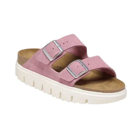 Birkenstock Shoes - Papillio by Birkenstock Arizona Chunky Suede Leather Candy Pink Sandals WMS Sz 8